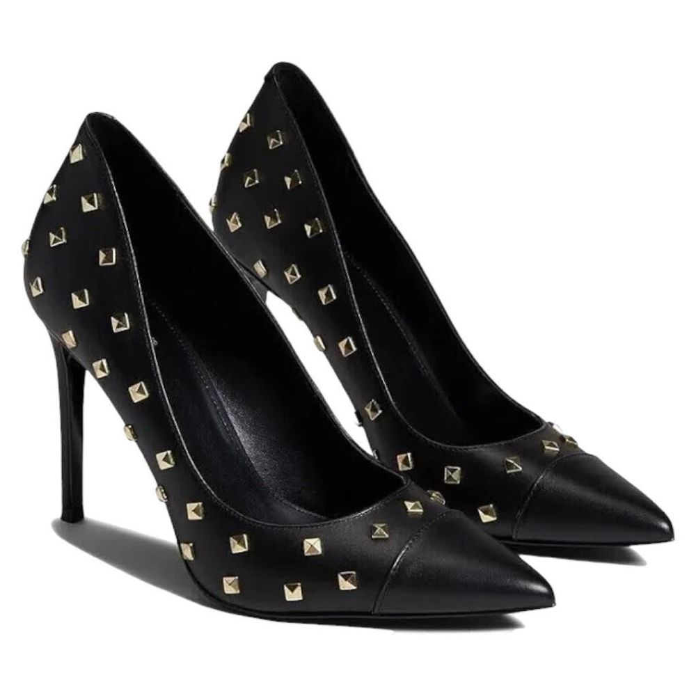 MICHAEL KORS Keke Studded Pump in Black Leather Size 5 NWOT